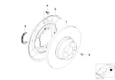 E39 528i M52 Touring / Brakes/  Rear Wheel Brake Brake Disc