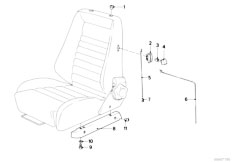 E12 520i M20 Sedan / Seats/  Recaro Sports Seat Backrest Unlocking