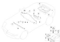 E52 Z8 S62 Roadster / Vehicle Trim Luggage Compartment Pan