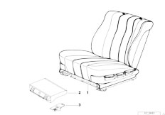 E34 535i M30 Sedan / Seats/  Bmw Sports Seat Mechanically Adjustable