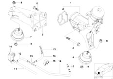 E39 520d M47 Sedan / Engine And Transmission Suspension Engine Suspension