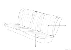 E30 318i M10 4 doors / Seats/  Rear Seat Cover