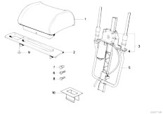 E32 740iL M60 Sedan / Seats/  Electrical Headrest Rear