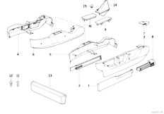 E32 740i M60 Sedan / Seats/  Seat Front Seat Coverings