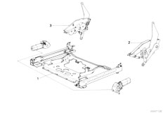 E34 520i M50 Sedan / Seats/  Bmw Sports Seat Seat Rail Electrical