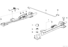 E30 316 M10 2 doors / Seats/  Bmw Sportseat Seat Rail