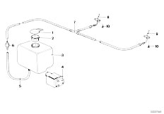 E12 518i M10 Sedan / Vehicle Electrical System/  Single Parts For Windshield Cleaning