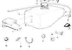 E21 323i M20 Sedan / Vehicle Electrical System/  Single Parts For Windshield Cleaning