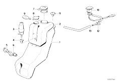 E32 730iL M30 Sedan / Vehicle Electrical System Windshield Cleaning System