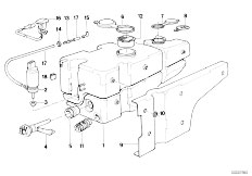 E32 750iL M70 Sedan / Vehicle Electrical System Windshield Cleaning System