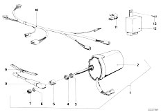 E21 316 M10 Sedan / Vehicle Electrical System Retrofit Kit Headlight Cleaning System