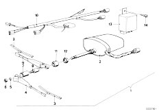 E21 320i M10 Sedan / Vehicle Electrical System Retrofit Kit Headlight Cleaning System