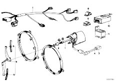 E12 518 M10 Sedan / Vehicle Electrical System/  Single Parts For Head Lamp Cleaning