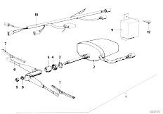 E21 320 M20 Sedan / Vehicle Electrical System Retrofit Kit Headlight Cleaning System-2