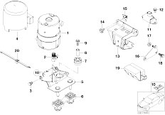 E46 M3 S54 Cabrio / Brakes Dsc Compressor Senors Mounting Parts