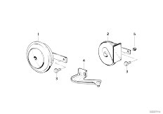 E31 840i M60 Coupe / Vehicle Electrical System Horn