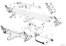 E21 318i M10 Sedan / Vehicle Electrical System Single Wiper Parts