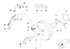 E39 525i M54 Touring / Brakes Power Brake Unit Depression