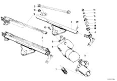 E12 520 M20 Sedan / Vehicle Electrical System/  Single Wiper Parts-2