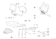 E36 320i M50 Sedan / Seats/  Single Parts Of Front Seat Controls