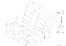 E36 318is M44 Sedan / Seats/  Rear Cover