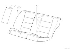 E36 318is M44 Sedan / Seats/  Center Armrest Rear