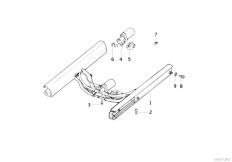 E31 850Ci M70 Coupe / Seats/  Front Seat Rail Electrical Single Parts