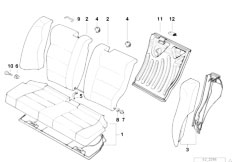 E36 318tds M41 Sedan / Seats/  Through Loading Facility Single Parts