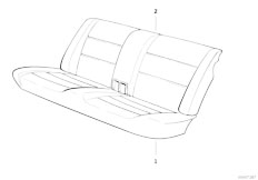 E30 M3 S14 Cabrio / Seats/  Rear Seat