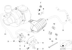 E53 X5 3.0d M57N SAV / Engine/  Vacum Control Engine Turbo Charger