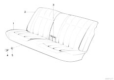 E30 325i M20 Cabrio / Seats Rear Seat Parts