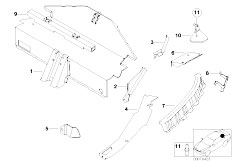 E52 Z8 S62 Roadster / Bodywork/  Folding Top Compartment