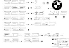 E39 525td M51 Sedan / Vehicle Trim/  Emblems