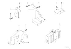 E38 750iLP M73N Sedan / Vehicle Electrical System/  Bracket F Body Control Units And Modules