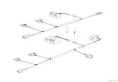 E38 750i M73 Sedan / Vehicle Electrical System Wiring Set Steering Column Mechanism