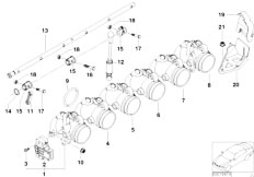 E86 Z4 M3.2 S54 Coupe / Fuel Preparation System/  Throttle Body Acceleration