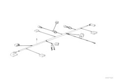 E34 M5 3.8 S38 Sedan / Vehicle Electrical System/  Various Additional Wiring Sets-4