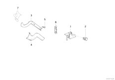 E34 518i M43 Touring / Vehicle Electrical System/  Cable Covering F Trunk Lid