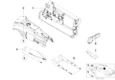 E52 Z8 S62 Roadster / Vehicle Trim Sound Insulating Rear