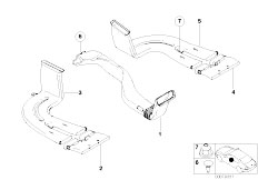 E53 X5 4.6is M62 SAV / Heater And Air Conditioning Air Channel