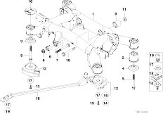 E39 M5 S62 Sedan / Rear Axle Rear Axle Carrier