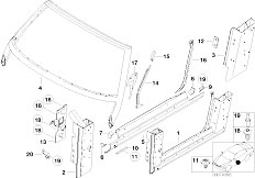E52 Z8 S62 Roadster / Bodywork/  Body Side Frame