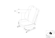 E65 730d M57N2 Sedan / Seats/  Cover Running Metre