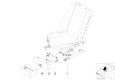 E39 525td M51 Sedan / Seats/  Electrically Adjustable Front Seat