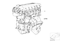 E36 M3 3.2 S50 Sedan / Engine Short Engine