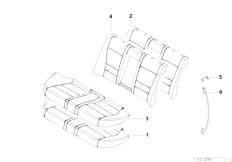 E39 525tds M51 Sedan / Seats/  Rear Seat