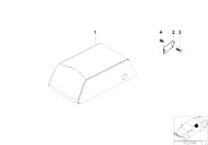 E39 535i M62 Sedan / Seats/  Single Piece Center Armrest Rear