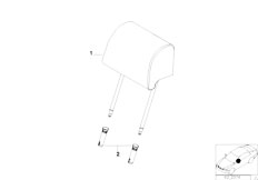 E39 520d M47 Touring / Seats/  Comfort Seat Head Rest