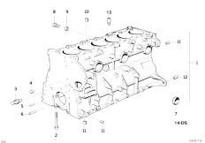 E36 M3 S50 Sedan / Engine Engine Block