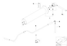 E53 X5 3.0i M54 SAV / Fuel Preparation System Fuel Filter Pressue Regulator